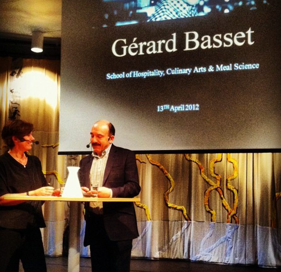 G&eacute;rard Basset lecturing at Grythyttan
